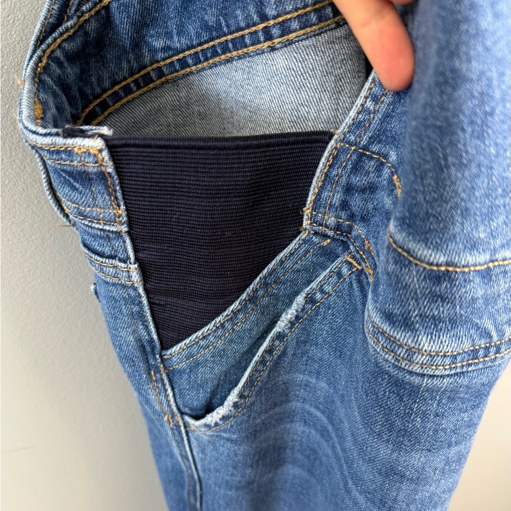 Old Navy Blue Denim Maternity Overalls - Picture 3 of 7